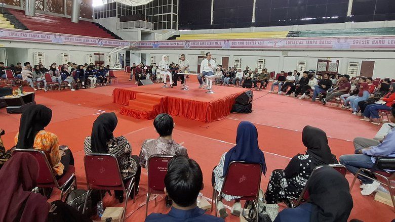 Dialog dengan Pemuda, Gus Yani-Alif Janji Tuntaskan Program Nawakarsa&nbsp;