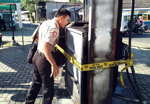 SPBU Mini di Ponorogo Terbakar, Pemilik Terluka