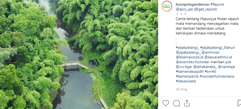 Kemarau, Paling Asyik Berwisata ke Boon Pring Andeman Malang