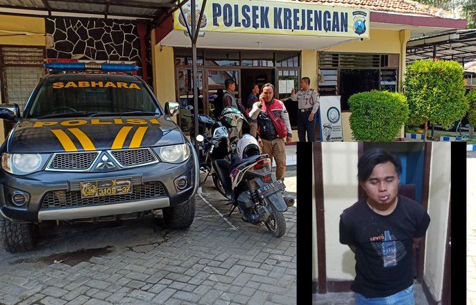 Mabuk, Seorang Pemuda Serang Mapolsek Krejengan Probolinggo
