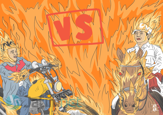 Jokowi Mendelik Simak Prabowo Paparkan Indeks Infrastruktur