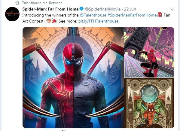 Ilustrator Malang Juara&nbsp;Lomba Poster Film Terbaru Spider Man&nbsp;