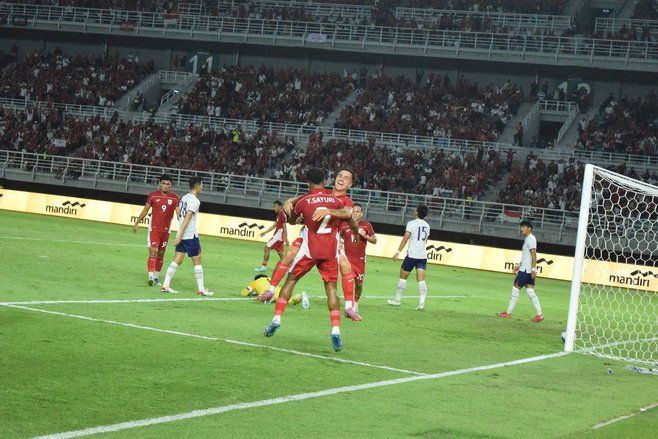 Timnas Menang Telak 6-0 atas China Taipei, Kluivert Terapkan 4-4-2&nbsp;