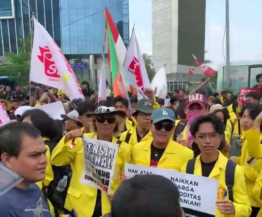Aksi &ldquo;Menuju Indonesia Bangkrut&rdquo;, BEM UI Soroti APBN hingga Program Pemerintah