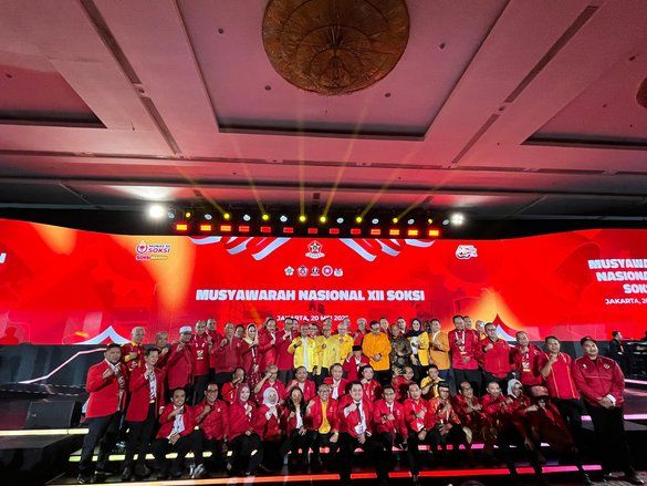 Bahlil Hadiri Munas XII SOKSI, Ingatkan Filosofi Sapu Lidi