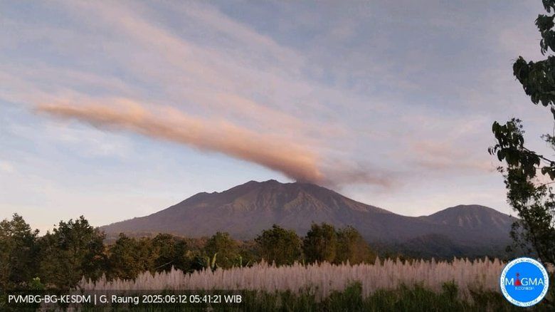 Gunung Raung Erupsi Lima Kali, Letusan Hingga Ketinggian 1.000 Meter