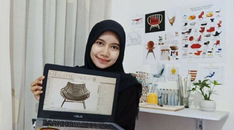 Kursi Santai dari Rotan Karya Mahasiswa ITS Akan Dipamerkan di Milan