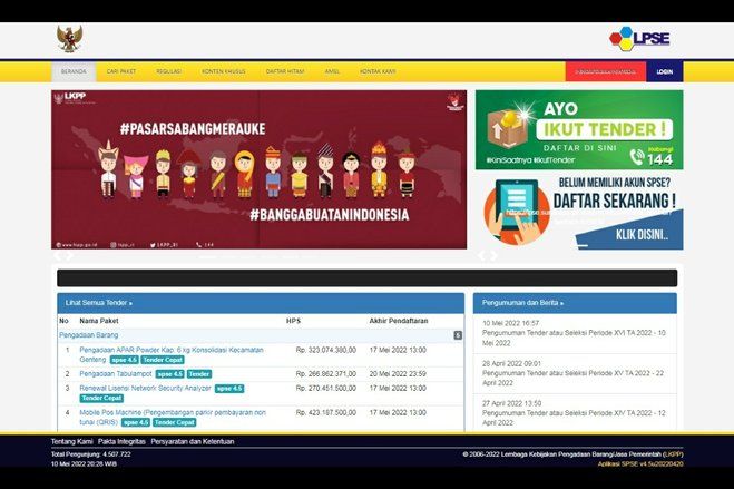 Sempat <em>Trouble</em>, Website LPSE Surabaya Kembali Normal