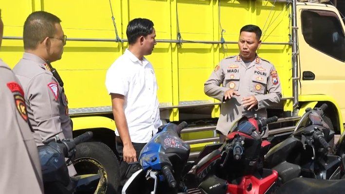 Polisi Gagalkan Aksi Pengiriman Belasan Motor Bodong, lewat Jalur Tol Paspro &nbsp;