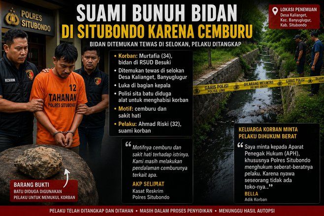 Keluarga Bidan Korban Pembunuhan Minta Pelaku Dihukum Seberat-Beratnya