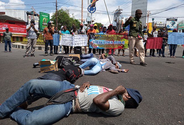 Kecam Otonomi Khusus, Mahasiswa Papua Gelar Demo