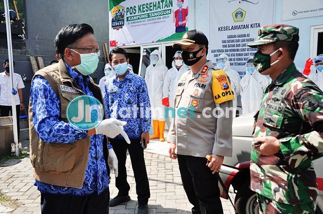 Covid-19 di Gresik Tinggi, Kampung Tangguh Semeru&nbsp;Dibentuk untuk Hadapi New Normal