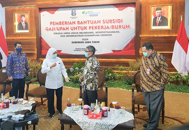 560 Ribu Pekerja di Jatim Dapatkan Subsidi Gaji