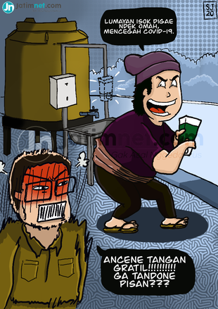 Tangan Gratil di Tengah Wabah Covid-19