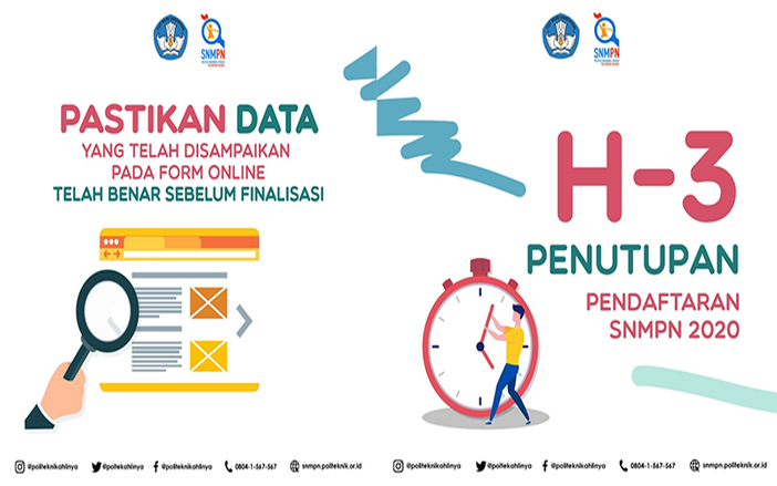 Jelang Penutupan Pendaftaran SNMPN 2020, Peserta Diimbau Segera Finalisasi