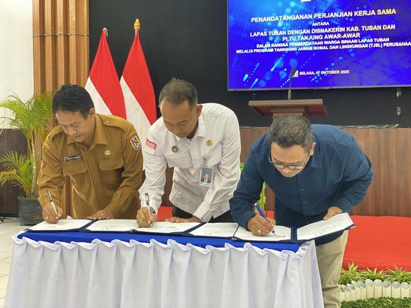 Program TJSL, PLN Nusantara Power bersama Lapas Tuban Berdayakan WBP lewat Pemanfaatan FABA