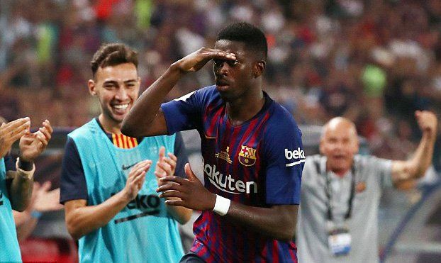 Dembele Bintang Kemenangan Barcelona di Ajang Super Spanyol