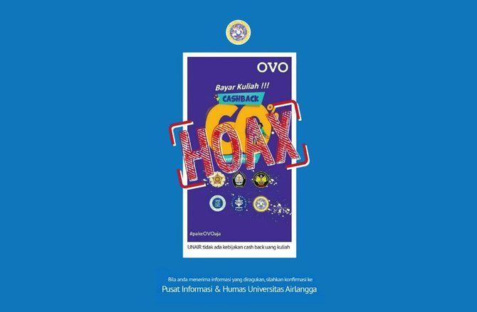 Unair Bantah Hoaks Bayar Kuliah Dapat <em>Cashback</em> 60 Persen