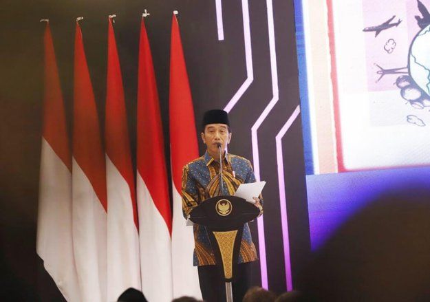 Presiden Jokowi Luncurkan <em>Masterplan</em> Ekonomi Syariah Indonesia
