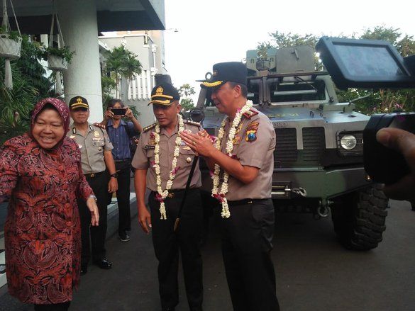 Lepas Sambut Kapolrestabes Surabaya, Risma Teringat Insiden Bom Gereja
